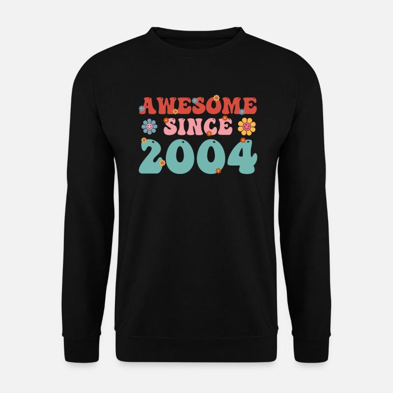 Great since 2004 Groovy Birthday - Unisex Sweatshirt - black