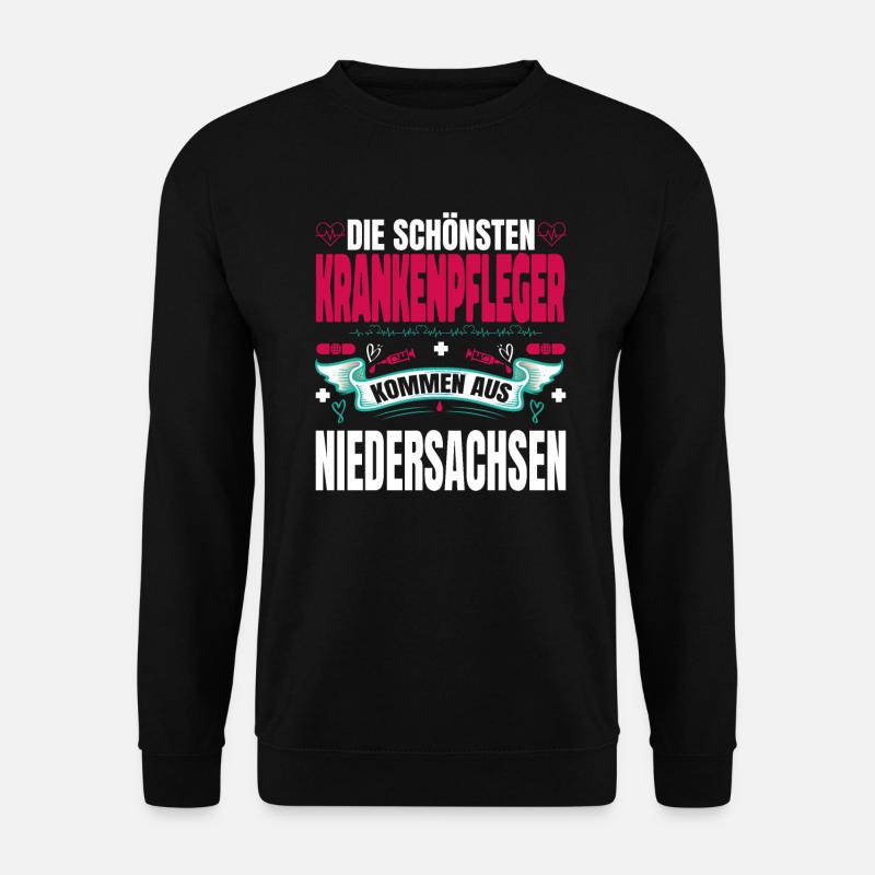 Die Schönsten Krankenpfleger Kommen Aus - Unisex Pullover - Schwarz