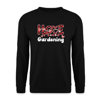 J'aime le jardinage Les filles jardinent - Sweat-shirt Unisexe - noir - Devant - Alina (178cm) & Michal (187cm)