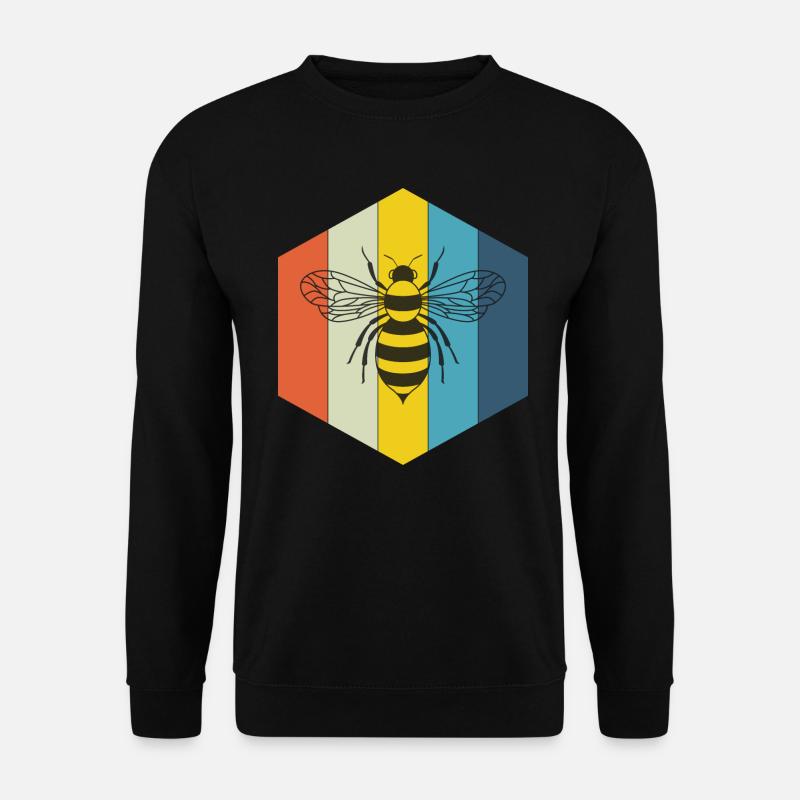 Biene Imker retro - Unisex Pullover - Schwarz