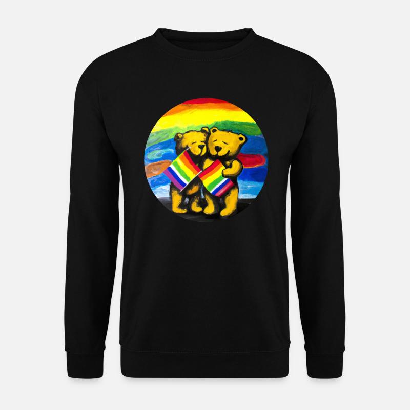 Gay Teddy Bears - Unisex Sweatshirt - black