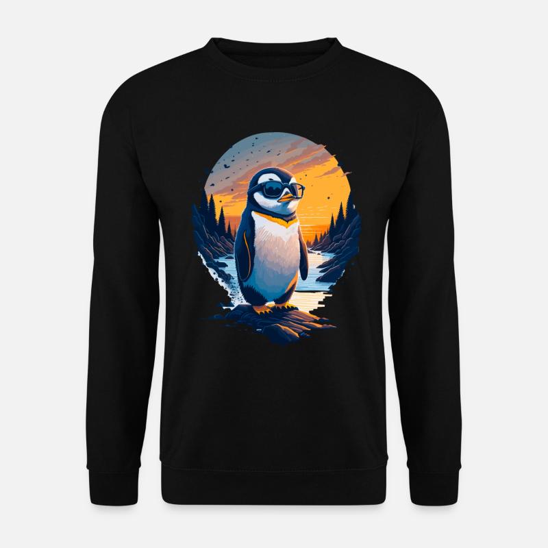 Cute penguin - Unisex Sweatshirt - black