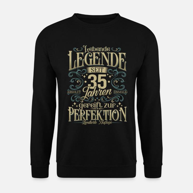 35 Geburtstag - Lebende Legende seit 35 Jahren - Unisex Pullover - Schwarz