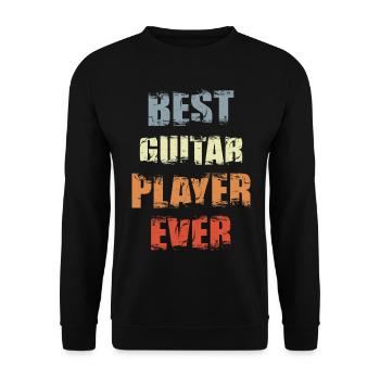 Bast Gitarrist - Unisex Pullover - Schwarz - Vorne - Alina (178cm) & Michal (187cm)
