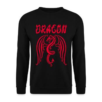 Red Dragon - Unisex Sweatshirt - black - Front - Alina (178cm) & Michal (187cm)