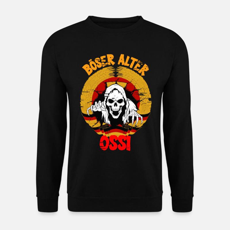 böser alter Ossi Ostdeutschland DDR - Unisex Pullover - Schwarz