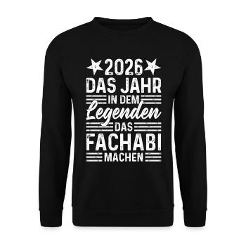 2026 L’année où les légendes obtiennent leur diplôme de fin d’études secondaires - Sweat-shirt Unisexe - noir - Devant - Alina (178cm) & Michal (187cm)