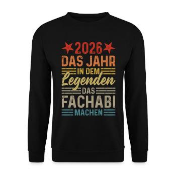 2026 L’année où les légendes obtiennent leur diplôme de fin d’études secondaires - Sweat-shirt Unisexe - noir - Devant - Alina (178cm) & Michal (187cm)