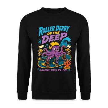 Roller Derby des Grands Fonds - Sweat-shirt Unisexe - noir - Devant - Alina (178cm) & Michal (187cm)