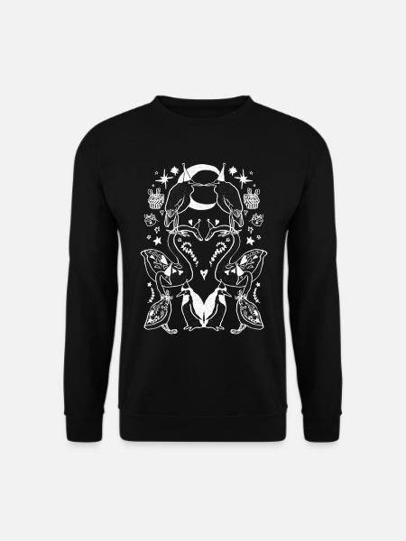 WEIHNACHTSVÖGEL - Unisex Pullover - Schwarz