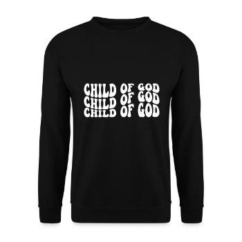 Child of God - Unisex Pullover - Schwarz - Vorne - Alina (178cm) & Michal (187cm)