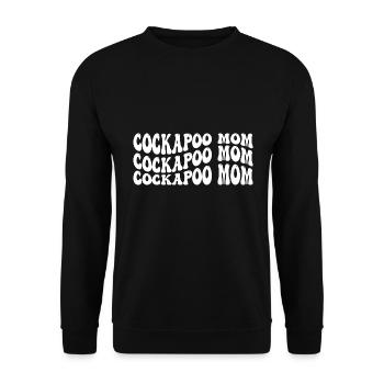 Cockapoo Mom - Unisex Pullover - Schwarz - Vorne - Alina (178cm) & Michal (187cm)