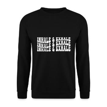 Passez une bonne journée Self Love Citation inspirante - Sweat-shirt Unisexe - noir - Devant - Alina (178cm) & Michal (187cm)
