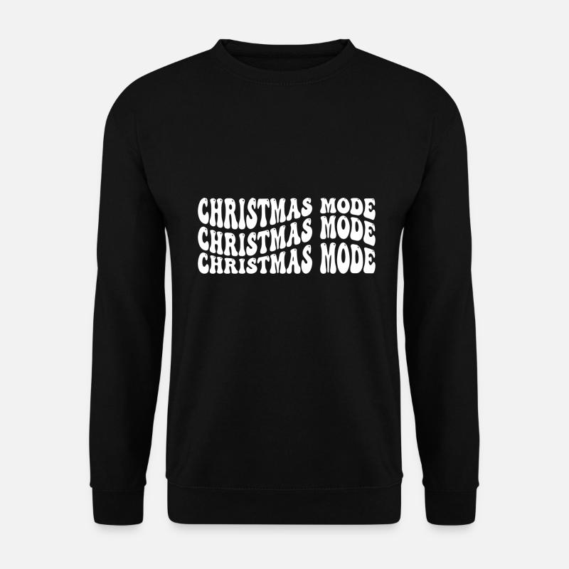 Christmas mode - Unisex Pullover - Schwarz