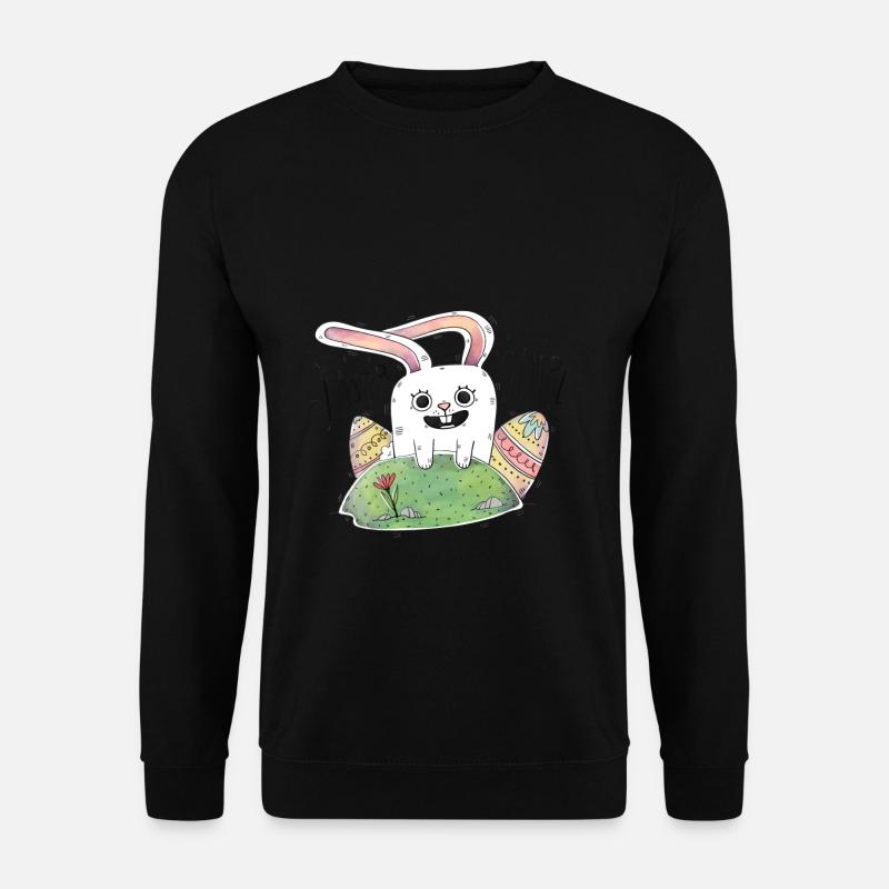 Ostern ist hier! Schönes Geschenk Cool für Kinder - Unisex Pullover - Schwarz