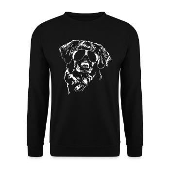 NOVA SCOTIA DUCK TOLLING RETRIEVER cool - Unisex Sweatshirt - black - Front - Alina (178cm) & Michal (187cm)
