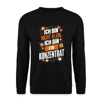 Petit petit concentré Cool Dicton - Sweat-shirt Unisexe - noir - Devant - Alina (178cm) & Michal (187cm)