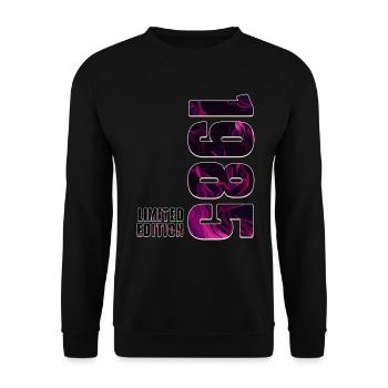 1985 Vintage Edition Limitée - Sweat-shirt Unisexe - noir - Devant - Alina (178cm) & Michal (187cm)