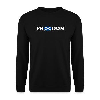 Liberté Écosse William Wallace - Sweat-shirt Unisexe - noir - Devant - Alina (178cm) & Michal (187cm)