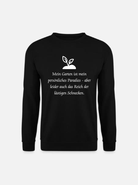 Lusitger Garten Spruch - Unisex Pullover - Schwarz
