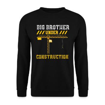 Big Brother Under Construction - Unisex Sweatshirt - black - Front - Alina (178cm) & Michal (187cm)
