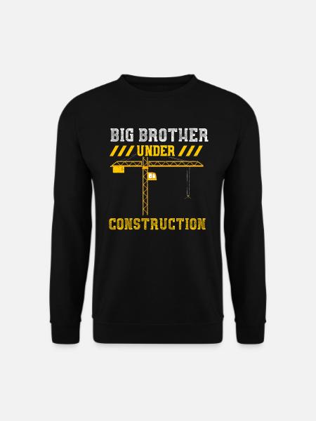 Big Brother Under Construction - Unisex Sweatshirt - black