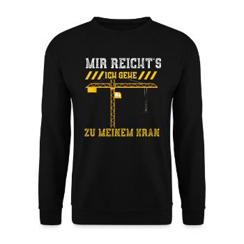 Mir Reicht's Ich Gehe Zu Meinem... - Unisex Pullover - Schwarz - Vorne - Alina (178cm) & Michal (187cm)