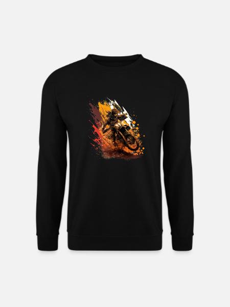 Motocross power: show your courage on the bike! - Unisex Sweatshirt - black