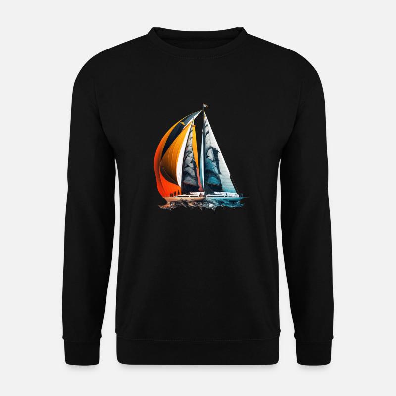 Sailing ships at a regatta - Unisex Sweatshirt - black