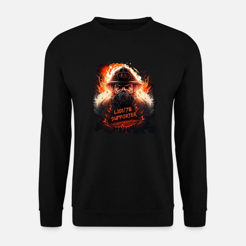 Feuerwehr Support - Unisex Pullover - Schwarz