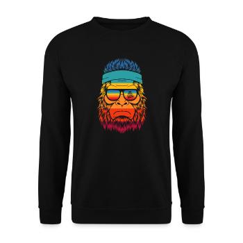 Keep moving forward - Unisex Pullover - Schwarz - Vorne - Alina (178cm) & Michal (187cm)