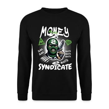 Gangster Syndicate - Unisex Sweatshirt - black - Front - Alina (178cm) & Michal (187cm)