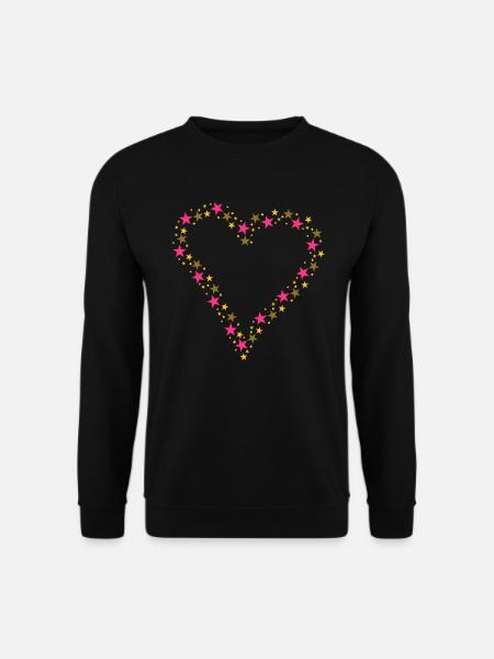 Konfettiherz - Unisex Pullover - Schwarz
