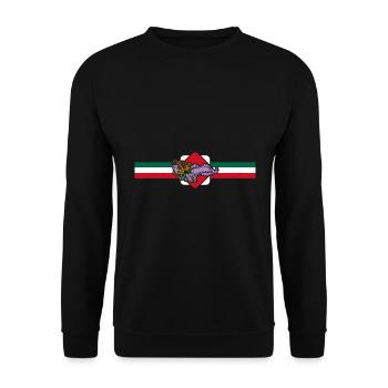 Quetzalcoatl Axolotl Mexico Aztecs Deity - Unisex Sweatshirt - black - Front - Alina (178cm) & Michal (187cm)
