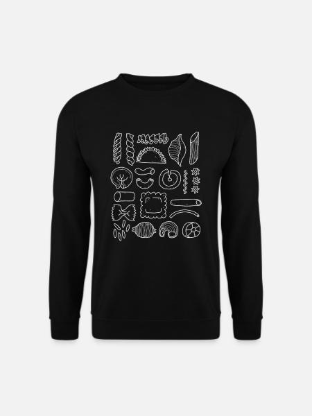 Pasta - leckere Nudelsorten - Unisex Pullover - Schwarz