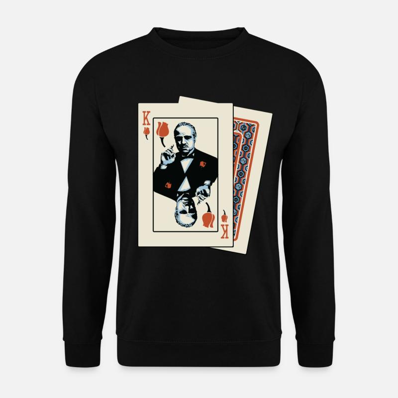 Der Pate The Godfather Spielkarten Mafia König - Unisex Pullover - Schwarz