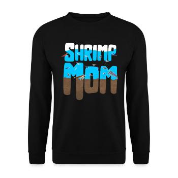 Mom of Shrimp Pet Design pour les fiers fans de crevettes - Sweat-shirt Unisexe - noir - Devant - Alina (178cm) & Michal (187cm)