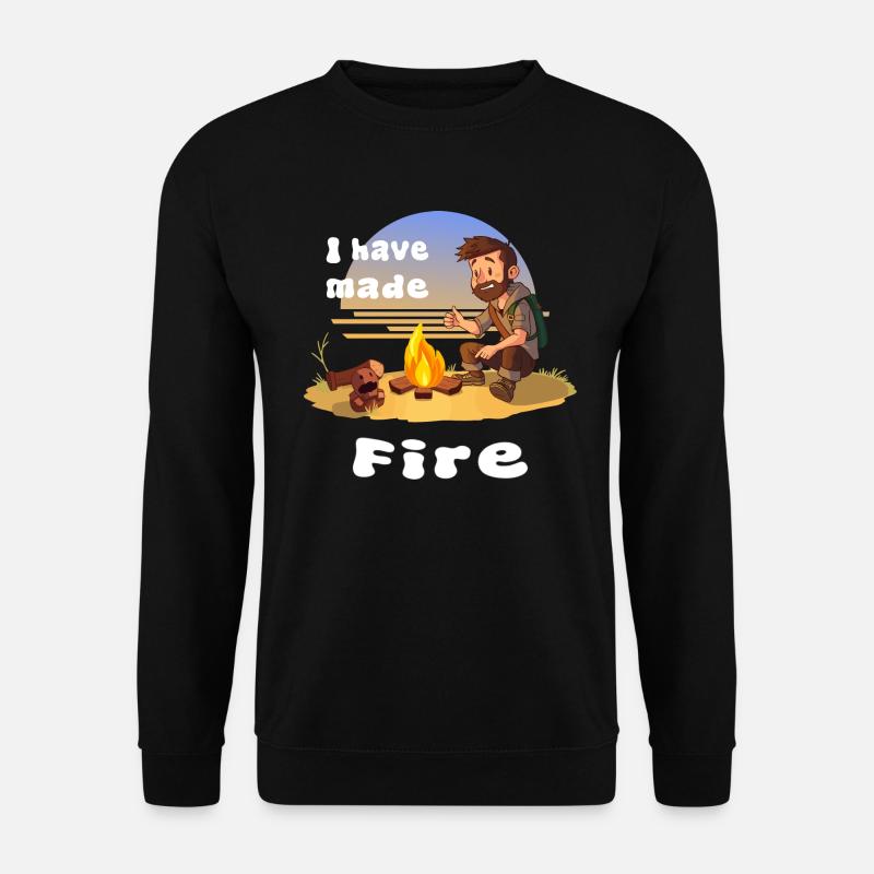 Outdoor-Mann - Unisex Pullover - Schwarz