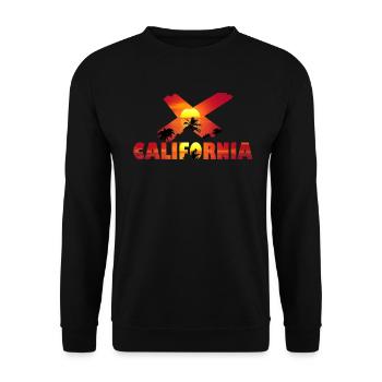 Matin californien - Sweat-shirt Unisexe - noir - Devant - Alina (178cm) & Michal (187cm)