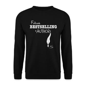 Future bestselling author - Unisex Sweatshirt - black - Front - Alina (178cm) & Michal (187cm)