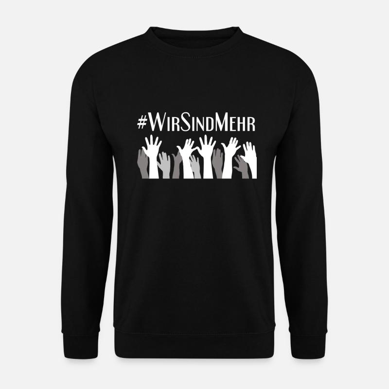 #Wirsindmehr Wir sind mehr. Chemnitz. Gegen Rechts - Unisex Pullover - Schwarz