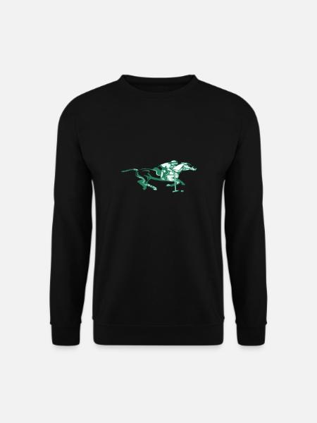 horse polo ride sport - Unisex Sweatshirt - black