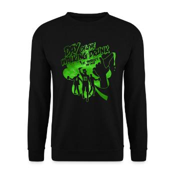 Day of the walking drunk - St Patricks day 2018 - Unisex Pullover - Schwarz - Vorne - Alina (178cm) & Michal (187cm)