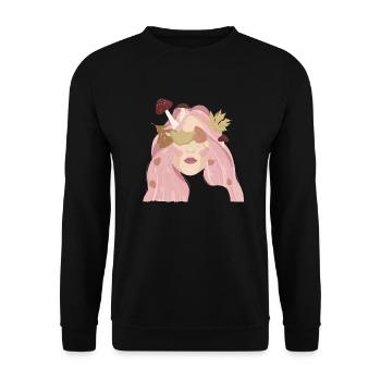 Herbst - Unisex Pullover - Schwarz - Vorne - Alina (178cm) & Michal (187cm)