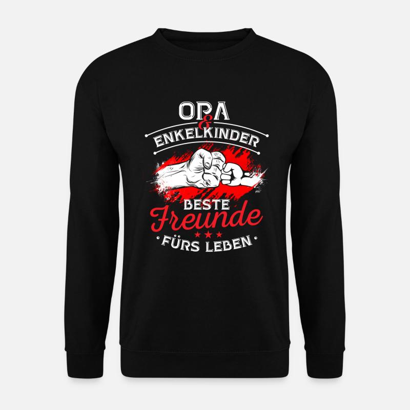 Opa Opi Großvater Enkelkinder Freunde - Unisex Pullover - Schwarz