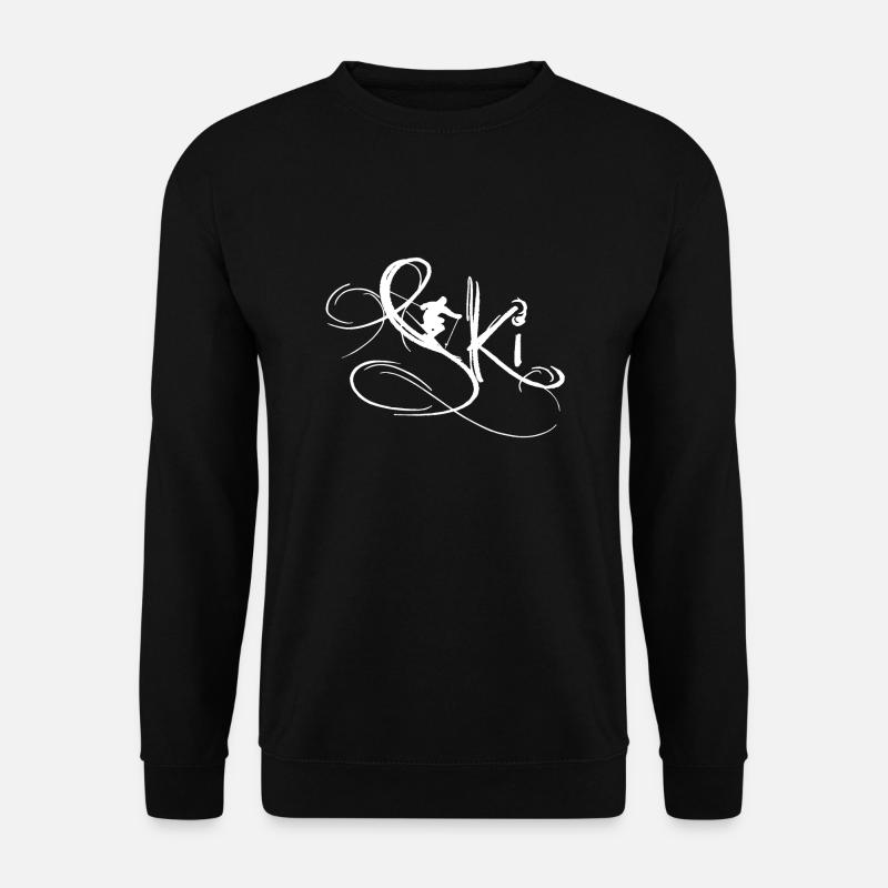 Ski fahren - Unisex Pullover - Schwarz