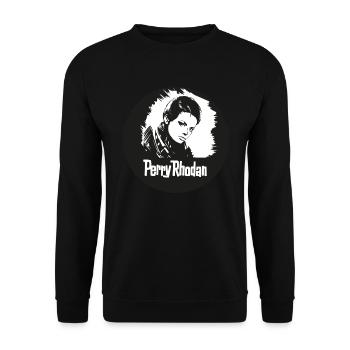Perry Rhodan WorldConButton Woman - Unisex Sweatshirt - black - Front - Alina (178cm) & Michal (187cm)