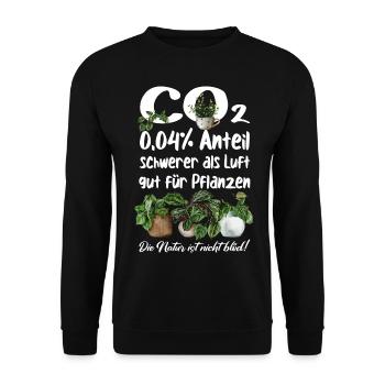 CO2 - Unisex Pullover - Schwarz - Vorne - Alina (178cm) & Michal (187cm)