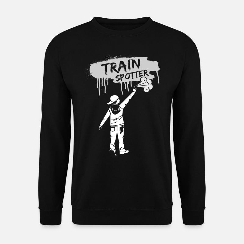 Graffiti Train Spotter - Unisex Pullover - Schwarz
