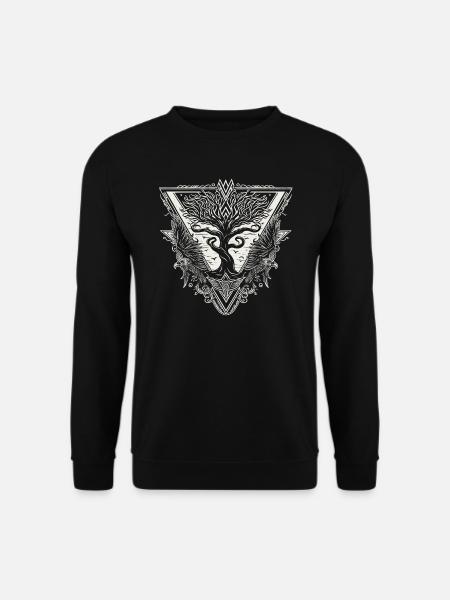 Nordische Mythologie Wikinger Yggdrasil Odin Raben - Unisex Pullover - Schwarz